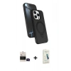 MARSİLYAN™- iPhone 14 Pro Max Kılıf İz Işık Koleksiyonu - Şeffaf Pasifik Cam Ekran Koruyucu + Bilvis Titan Kamera Lens - SH