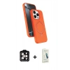 MARSİLYAN™- iPhone 14 Pro Max Kılıf İz Işık Koleksiyonu - Şeffaf Pasifik Cam Ekran Koruyucu + PVD Metal Kamera Lens - TU