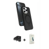 MARSİLYAN™- iPhone 14 Pro Max Kılıf İz Işık Koleksiyonu - Şeffaf Pasifik Cam Ekran Koruyucu + Raze Metal Kamera Lens - GS
