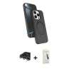 MARSİLYAN™- iPhone 14 Pro Max Kılıf İz Işık Koleksiyonu - Şeffaf Pasifik Cam Ekran Koruyucu + Raze Metal Kamera Lens - GS