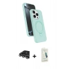MARSİLYAN™- iPhone 14 Pro Max Kılıf İz Işık Koleksiyonu - Şeffaf Pasifik Cam Ekran Koruyucu + Raze Metal Kamera Lens - GS