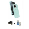 MARSİLYAN™- iPhone 14 Pro Max Kılıf İz Işık Koleksiyonu - Şeffaf Royal Nano Ekran Koruyucu + Raze Metal Kamera Lens - GD