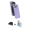 MARSİLYAN™- iPhone 14 Pro Max Kılıf İz Işık Koleksiyonu - Şeffaf Royal Nano Ekran Koruyucu + Raze Metal Kamera Lens - GD