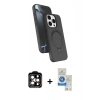 MARSİLYAN™- iPhone 14 Pro Max Kılıf İz Işık Koleksiyonu - Şeffaf Royal Nano Ekran Koruyucu + PVD Metal Kamera Lens - TU