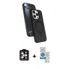 MARSİLYAN™- iPhone 14 Pro Max Kılıf İz Işık Koleksiyonu - Şeffaf Royal Nano Ekran Koruyucu + PVD Metal Kamera Lens - TU