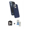 MARSİLYAN™- iPhone 14 Pro Max Kılıf İz Işık Koleksiyonu - Şeffaf Royal Nano Ekran Koruyucu + PVD Metal Kamera Lens - TU
