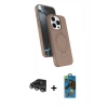 MARSİLYAN™- iPhone 14 Pro Max Kılıf İz Işık Koleksiyonu - Siyah 18D Cam Ekran Koruyucu + Raze Metal Kamera Lens - GS
