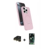 MARSİLYAN™- iPhone 14 Pro Max Kılıf İz Işık Koleksiyonu - Siyah 360 Mat Full Body Arka Koruyucu + Raze Metal Kamera Lens - GD