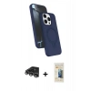 MARSİLYAN™- iPhone 14 Pro Max Kılıf İz Işık Koleksiyonu - Siyah 6D Mat Seramik Hayalet Nano Ekran Koruyucu + Raze Metal Kamera Lens - GS