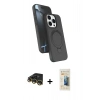 MARSİLYAN™- iPhone 14 Pro Max Kılıf İz Işık Koleksiyonu - Siyah 6D Mat Seramik Hayalet Nano Ekran Koruyucu + Raze Metal Kamera Lens - GD