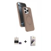 MARSİLYAN™- iPhone 14 Pro Max Kılıf İz Işık Koleksiyonu - Siyah Bilvis 3D Mat Cam Ekran Koruyucu + Bilvis Titan Kamera Lens - GS