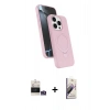 MARSİLYAN™- iPhone 14 Pro Max Kılıf İz Işık Koleksiyonu - Siyah Bilvis 3D Mat Cam Ekran Koruyucu + Gümüş Bilvis Titan Kamera Lens