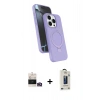 MARSİLYAN™- iPhone 14 Pro Max Kılıf İz Işık Koleksiyonu - Siyah Bilvis Hayalet Cam Ekran Koruyucu + Bilvis Titan Kamera Lens - GD