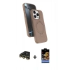 MARSİLYAN™- iPhone 14 Pro Max Kılıf İz Işık Koleksiyonu - Siyah Buffer Hayalet Cam Ekran Koruyucu + Raze Metal Kamera Lens - GD