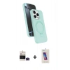 MARSİLYAN™- iPhone 14 Pro Max Kılıf İz Işık Koleksiyonu - Siyah Joko 5D Cam + Bilvis Titan Kamera Lens - DNMR