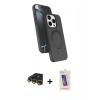 MARSİLYAN™- iPhone 14 Pro Max Kılıf İz Işık Koleksiyonu - Siyah Joko 5D Cam + Raze Metal Kamera Lens - GD