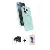 MARSİLYAN™- iPhone 14 Pro Max Kılıf İz Işık Koleksiyonu - Siyah Joko 5D Cam + Raze Metal Kamera Lens - GD