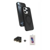 MARSİLYAN™- iPhone 14 Pro Max Kılıf İz Işık Koleksiyonu - Siyah Joko 5D Cam + Raze Metal Kamera Lens - GD