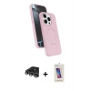 MARSİLYAN™- iPhone 14 Pro Max Kılıf İz Işık Koleksiyonu - Siyah Joko 5D Cam + Raze Metal Kamera Lens - GS
