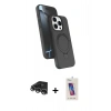 MARSİLYAN™- iPhone 14 Pro Max Kılıf İz Işık Koleksiyonu - Siyah Joko 5D Cam + Raze Metal Kamera Lens - GS