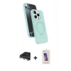 MARSİLYAN™- iPhone 14 Pro Max Kılıf İz Işık Koleksiyonu - Siyah Joko 5D Cam + Raze Metal Kamera Lens - GS