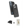 MARSİLYAN™- iPhone 14 Pro Max Kılıf İz Işık Koleksiyonu - Siyah Mat Seramik Nano Ekran Koruyucu + Raze Metal Kamera Lens - GS