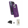 MARSİLYAN™- iPhone 14 Pro Max Kılıf İz Işık Koleksiyonu - Siyah Mat Seramik Nano Ekran Koruyucu + Raze Metal Kamera Lens - GS