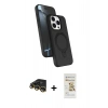 MARSİLYAN™- iPhone 14 Pro Max Kılıf İz Işık Koleksiyonu - Siyah Mat Seramik Nano Ekran Koruyucu + Raze Metal Kamera Lens - GD