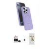 MARSİLYAN™- iPhone 14 Pro Max Kılıf İz Işık Koleksiyonu - Siyah Mat Seramik Nano Ekran Koruyucu + Bilvis Titan Kamera Lens - SH