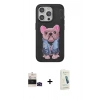 MARSİLYAN™- iPhone 14 Pro Max Kılıf İz Minimal Koleksiyonu - Şeffaf Pasifik Cam Ekran Koruyucu + Bilvis Titan Kamera Lens - SH