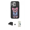 MARSİLYAN™- iPhone 14 Pro Max Kılıf İz Minimal Koleksiyonu - Şeffaf Pasifik Cam Ekran Koruyucu + Raze Metal Kamera Lens - GS