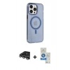 MARSİLYAN™- iPhone 14 Pro Max Kılıf Kıvılcım Asil Özel Seri - Şeffaf Royal Nano Ekran Koruyucu + Raze Metal Kamera Lens - GS