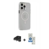 MARSİLYAN™- iPhone 14 Pro Max Kılıf Kıvılcım Asil Özel Seri - Şeffaf Royal Nano Ekran Koruyucu + Raze Metal Kamera Lens - GS