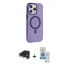 MARSİLYAN™- iPhone 14 Pro Max Kılıf Kıvılcım Asil Özel Seri - Şeffaf Royal Nano Ekran Koruyucu + Raze Metal Kamera Lens - GS