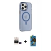 MARSİLYAN™- iPhone 14 Pro Max Kılıf Kıvılcım Asil Özel Seri - Siyah 18D Cam Ekran Koruyucu + Bilvis Titan Kamera Lens - SH