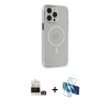 MARSİLYAN™- iPhone 14 Pro Max Kılıf Kıvılcım Asil Özel Seri - Siyah 3D Antistatik Cam Ekran Koruyucu + Bilvis Titan Kamera Lens - GD