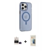 MARSİLYAN™- iPhone 14 Pro Max Kılıf Kıvılcım Asil Özel Seri - Siyah 6D Mat Seramik Hayalet Nano Ekran Koruyucu + Bilvis Titan Kamera Lens - SH