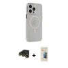 MARSİLYAN™- iPhone 14 Pro Max Kılıf Kıvılcım Asil Özel Seri - Siyah 6D Mat Seramik Hayalet Nano Ekran Koruyucu + Raze Metal Kamera Lens - GD