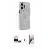 MARSİLYAN™- iPhone 14 Pro Max Kılıf Kıvılcım Asil Özel Seri - Siyah Bilvis 3D Mat Cam Ekran Koruyucu + Bilvis Titan Kamera Lens - GD