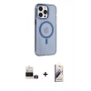 MARSİLYAN™- iPhone 14 Pro Max Kılıf Kıvılcım Asil Özel Seri - Siyah Bilvis 3D Mat Cam Ekran Koruyucu + Bilvis Titan Kamera Lens - GD