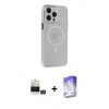 MARSİLYAN™- iPhone 14 Pro Max Kılıf Kıvılcım Asil Özel Seri - Siyah Bilvis 5in1 3D Magic Cam Ekran Koruyucu + Bilvis Titan Kamera Lens - GD