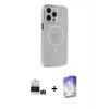 MARSİLYAN™- iPhone 14 Pro Max Kılıf Kıvılcım Asil Özel Seri - Siyah Bilvis 5in1 3D Magic Cam Ekran Koruyucu + Bilvis Titan Kamera Lens - GS