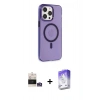 MARSİLYAN™- iPhone 14 Pro Max Kılıf Kıvılcım Asil Özel Seri - Siyah Bilvis 5in1 3D Magic Cam Ekran Koruyucu + Bilvis Titan Kamera Lens - GS