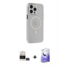 MARSİLYAN™- iPhone 14 Pro Max Kılıf Kıvılcım Asil Özel Seri - Siyah Bilvis 5in1 5D Magic Hayalet Cam Ekran Koruyucu + Bilvis Titan Kamera Lens - GS