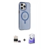 MARSİLYAN™- iPhone 14 Pro Max Kılıf Kıvılcım Asil Özel Seri - Siyah Bilvis 5in1 5D Magic Hayalet Cam Ekran Koruyucu + Bilvis Titan Kamera Lens - GD