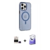 MARSİLYAN™- iPhone 14 Pro Max Kılıf Kıvılcım Asil Özel Seri - Siyah Bilvis 5in1 5D Magic Hayalet Cam Ekran Koruyucu + Bilvis Titan Kamera Lens - DNMR