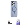 MARSİLYAN™- iPhone 14 Pro Max Kılıf Kıvılcım Asil Özel Seri - Siyah Bilvis 5in1 5D Magic Hayalet Cam Ekran Koruyucu + Siyah Bilvis Titan Kamera Lens