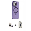 MARSİLYAN™- iPhone 14 Pro Max Kılıf Kıvılcım Asil Özel Seri - Siyah Bilvis Hayalet Cam Ekran Koruyucu + Bilvis Titan Kamera Lens - GD