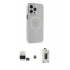 MARSİLYAN™- iPhone 14 Pro Max Kılıf Kıvılcım Asil Özel Seri - Siyah Bilvis Hayalet Cam Ekran Koruyucu + Bilvis Titan Kamera Lens - GD