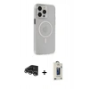 MARSİLYAN™- iPhone 14 Pro Max Kılıf Kıvılcım Asil Özel Seri - Siyah Bilvis Hayalet Cam Ekran Koruyucu + Raze Metal Kamera Lens - GS